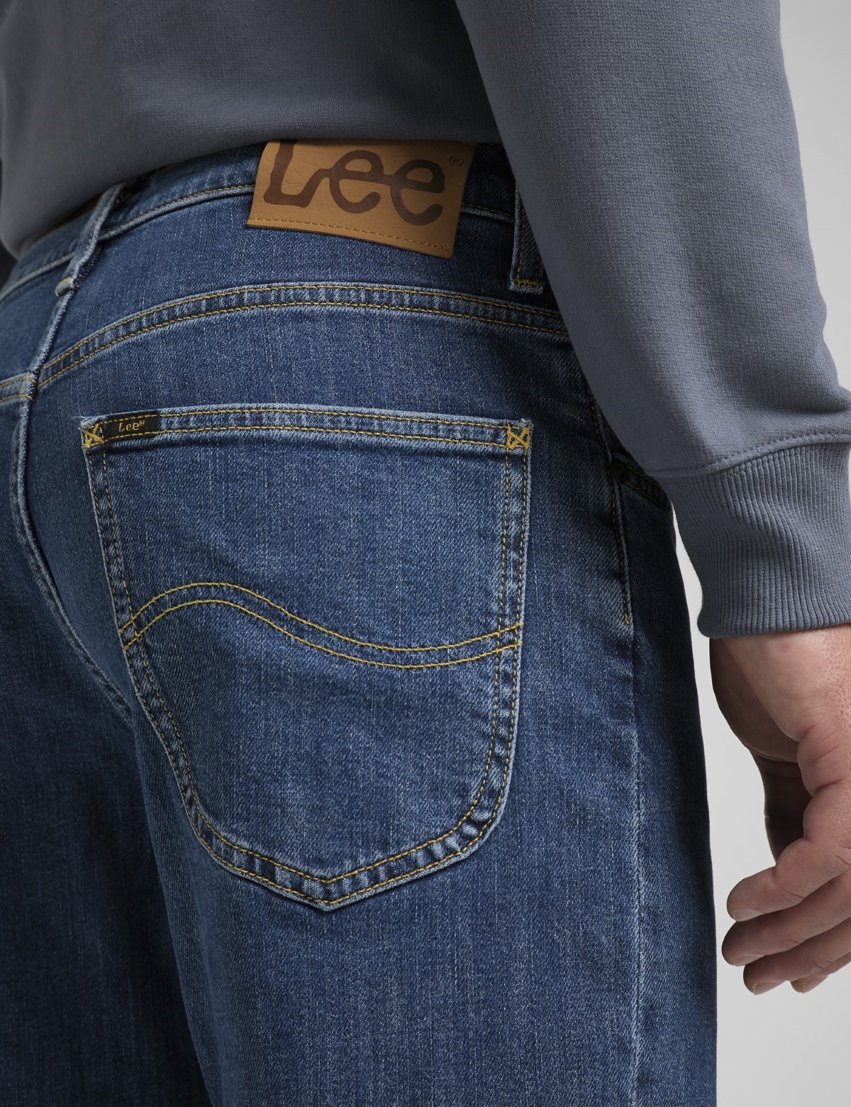 Lee Brooklyn Straight ανδρικό τζιν παντελόνι μπλε L452PXKX φωτογραφία